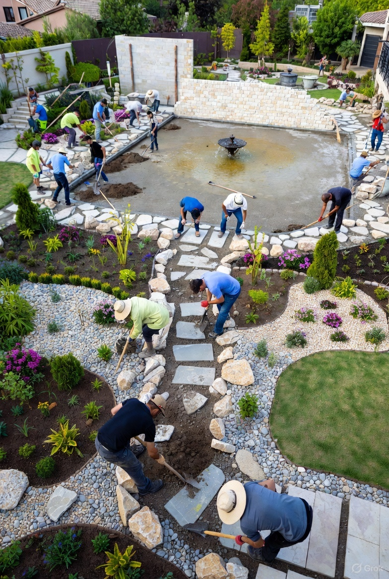 Hardscaping Calgary guide paver patio installation example